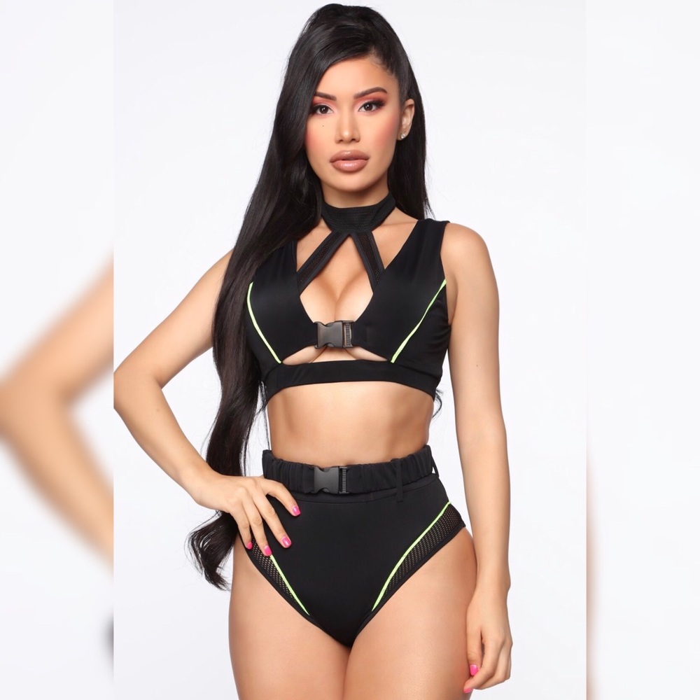 2 piece swim suit “Buckle Up” - Brand new